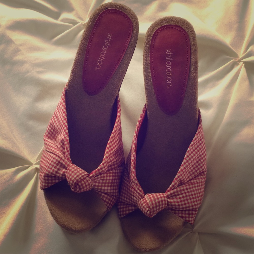 High heel shoes